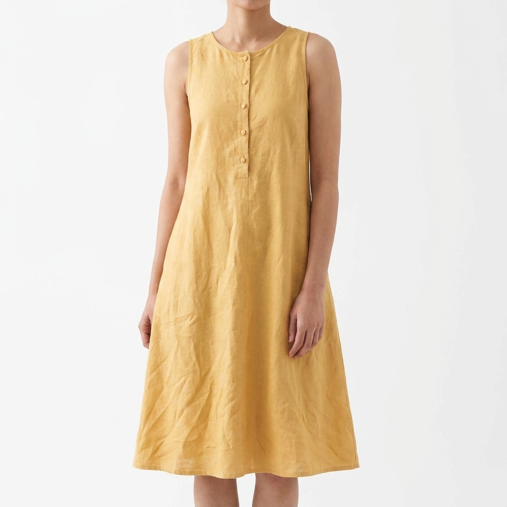 100% Polyester Linen-Look Fabric rendered