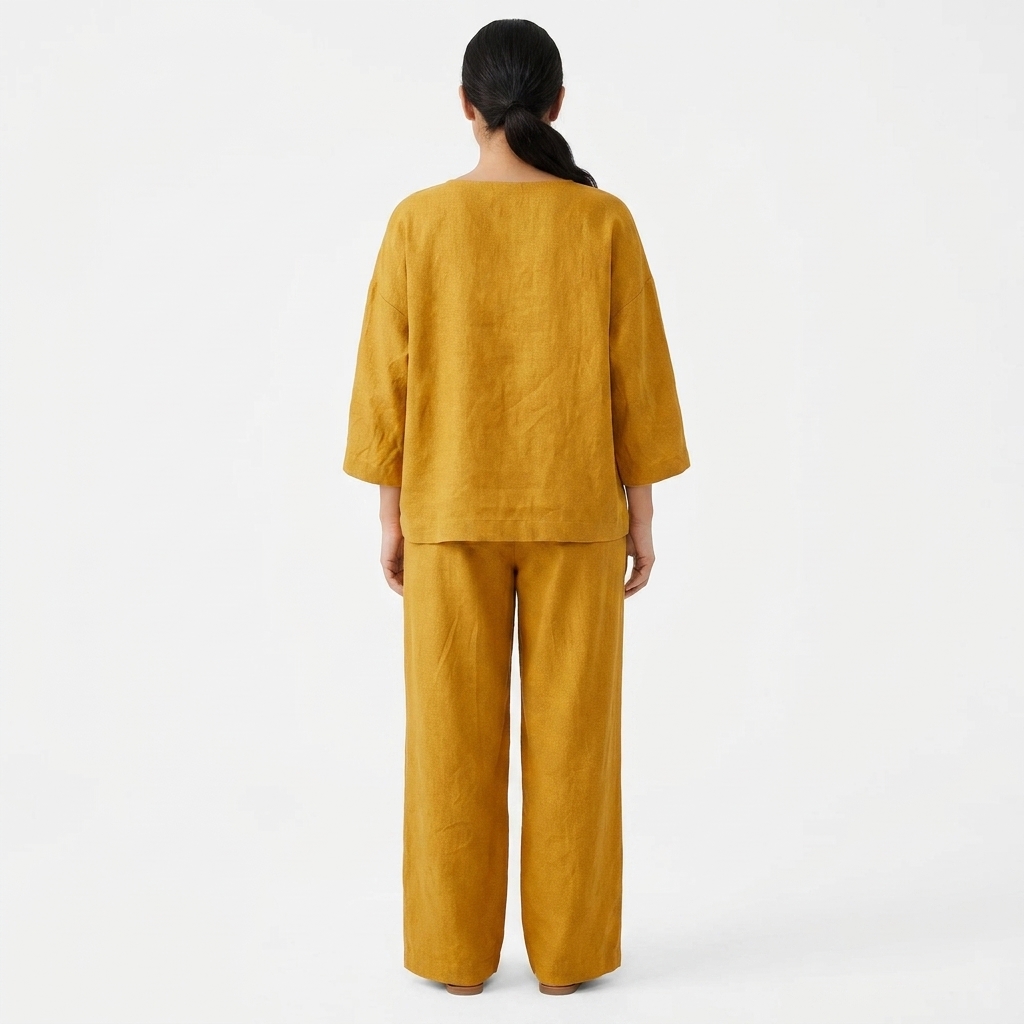 100% Polyester Linen-Look Fabric — Dresses