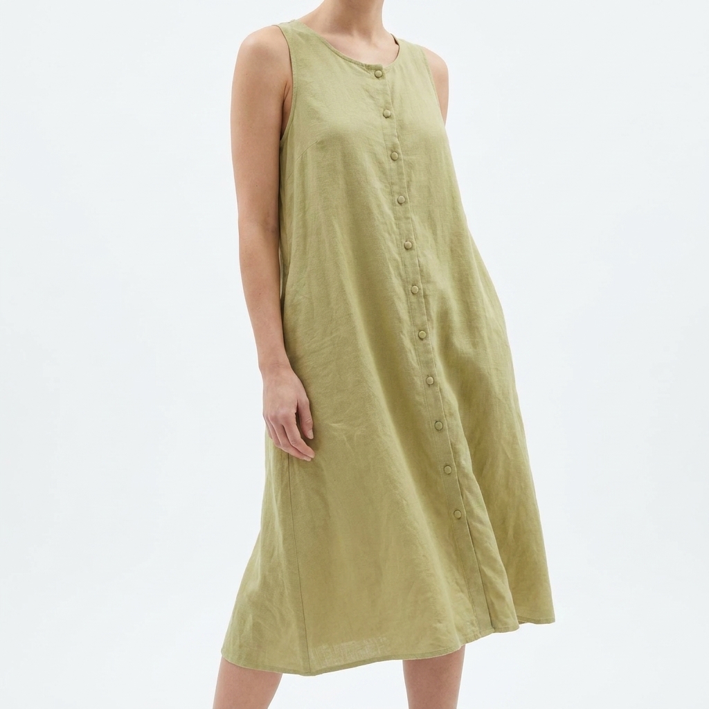 Nylon Stretch Linen-Look Fabric rendered