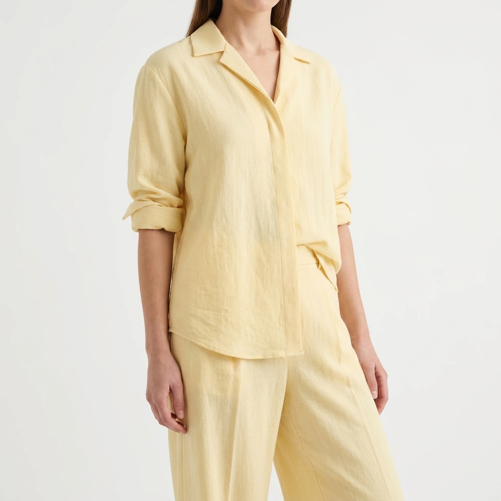 Polyester Stretch Linen-Look Fabric — Dresses