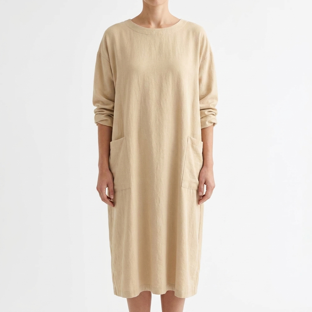 Polyester Stretch Linen-Look Fabric rendered