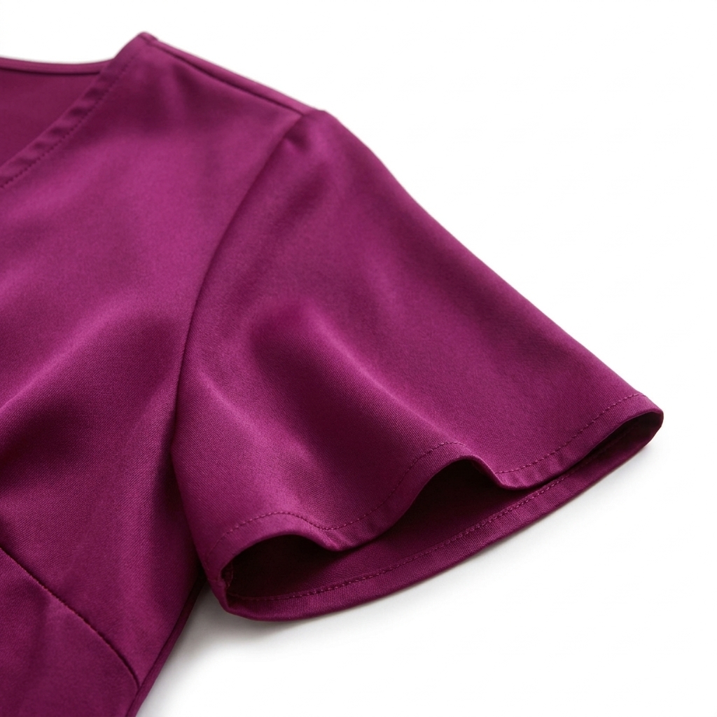 Polyester Stretch Satin Fabric rendered
