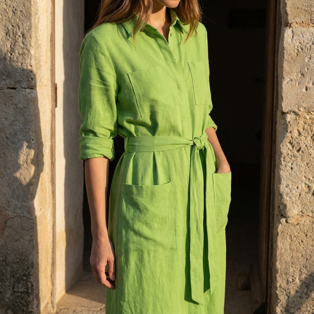 Polyester Stretch Linen-Look Fabric — Styled