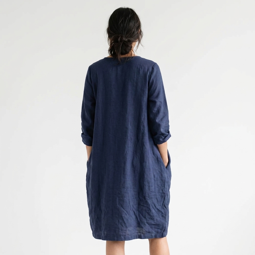 Polyester Stretch Linen-Look Fabric rendered