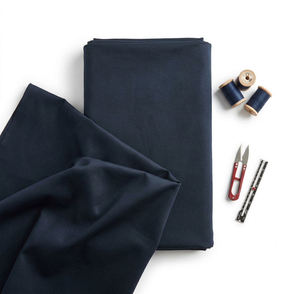 Cotton Stretch Sateen Fabric rendered