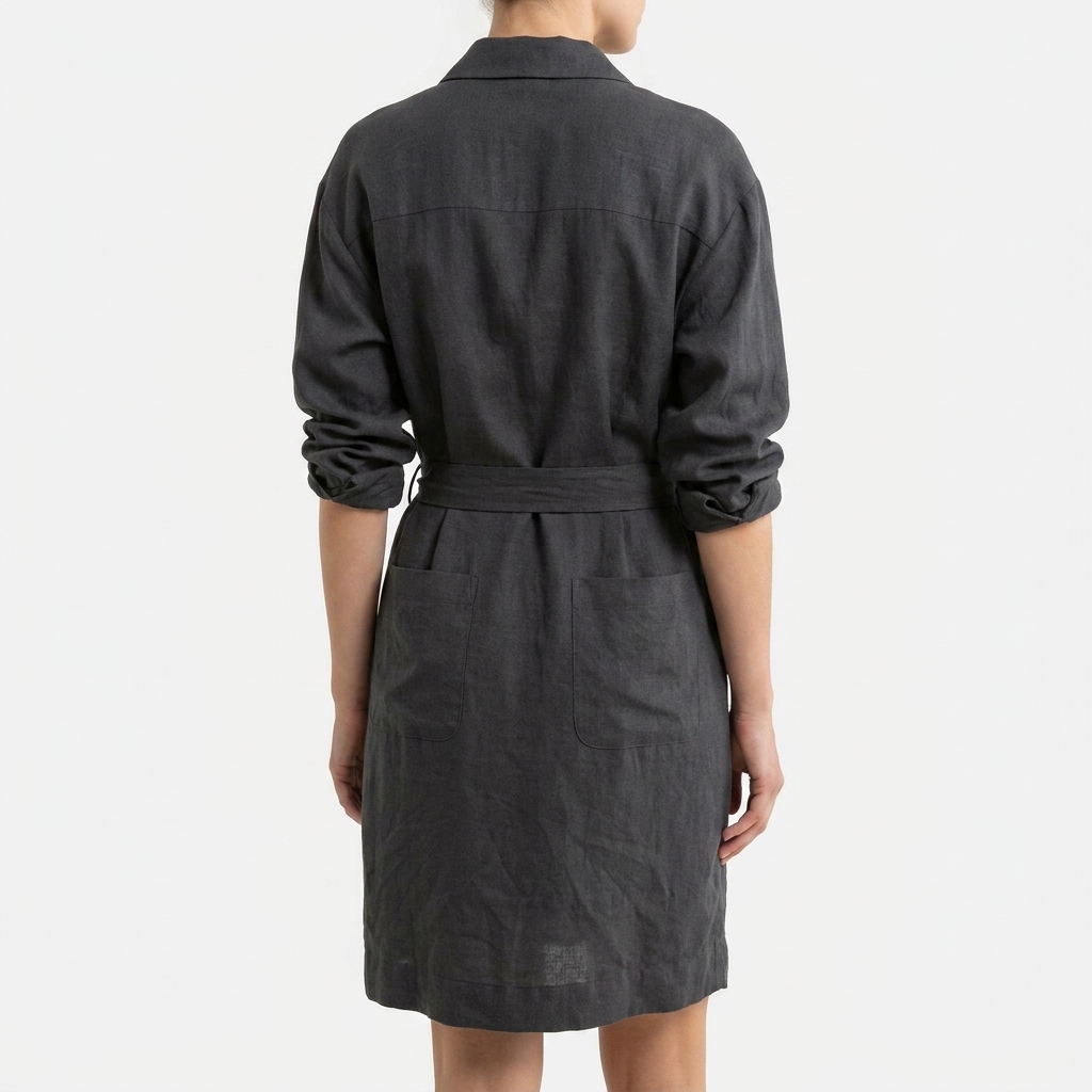 Polyester Stretch Linen-Look Fabric — Dresses