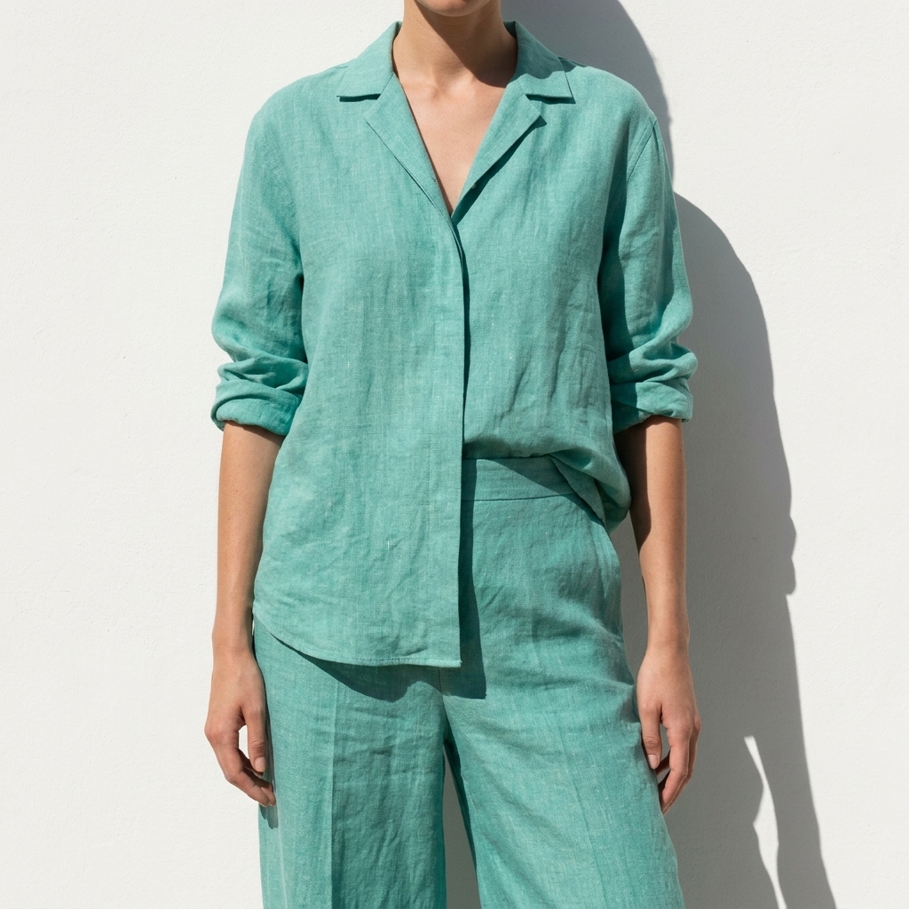 Heather Linen Tencel Lyocell Woven Fabric