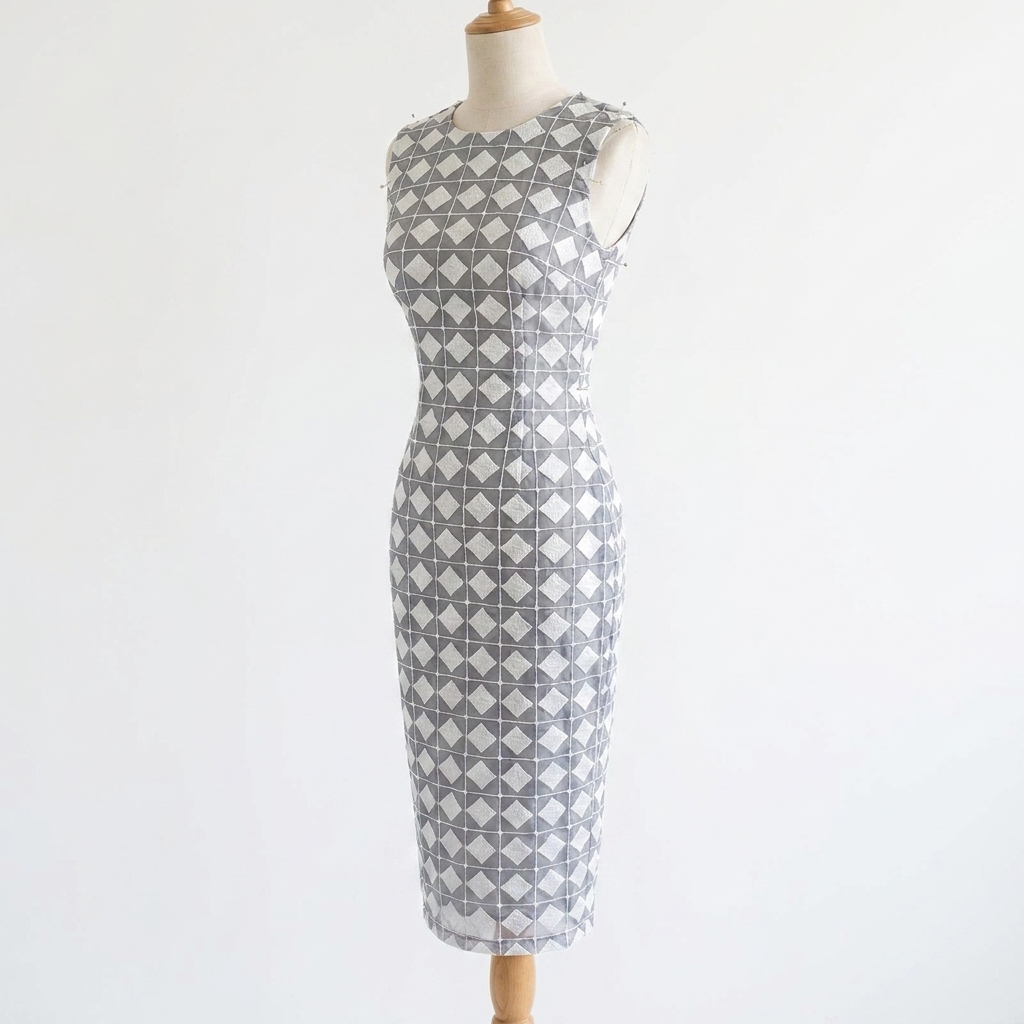 Jacquard 100% Polyester Knit Fabric rendered