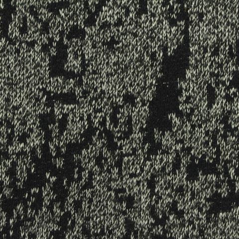 Black Abstract Jacquard, Poly-Wool