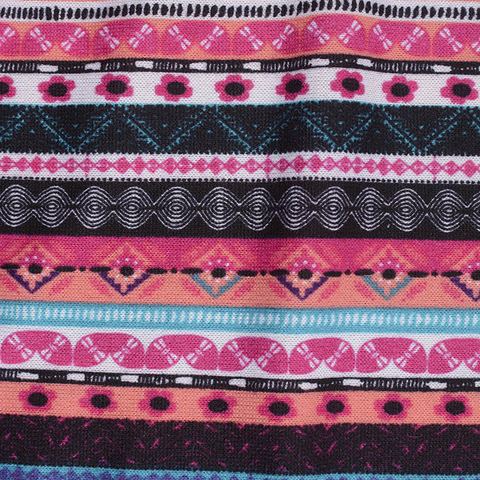 Striped Polyester Stretch Knit Fabric