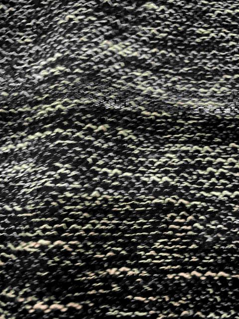 Heather Polyester Cotton Blend Chunky Knit Fabric
