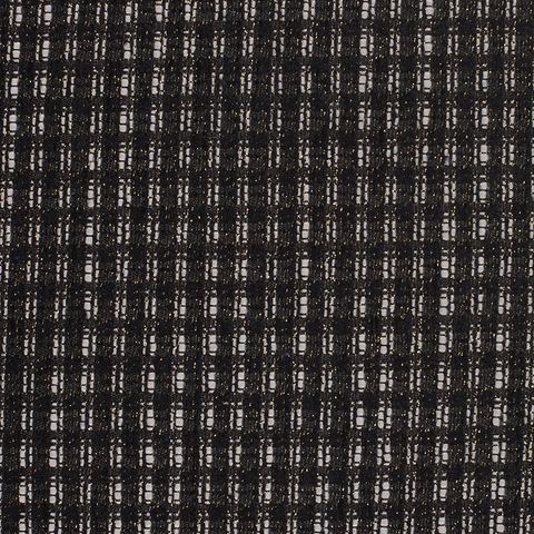 Fine Plaid Polyester Acrylic Metallic Woven Fabric