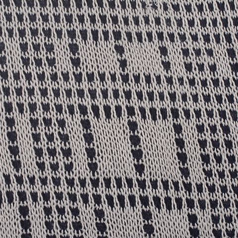 Plaid 100% Polyester Chunky Knit Fabric