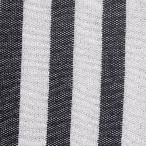 Bold Striped Polyester Cotton Metallic Knit Fabric