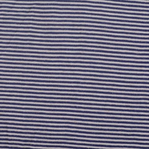 Fine Striped Cotton Viscose Knit Fabric