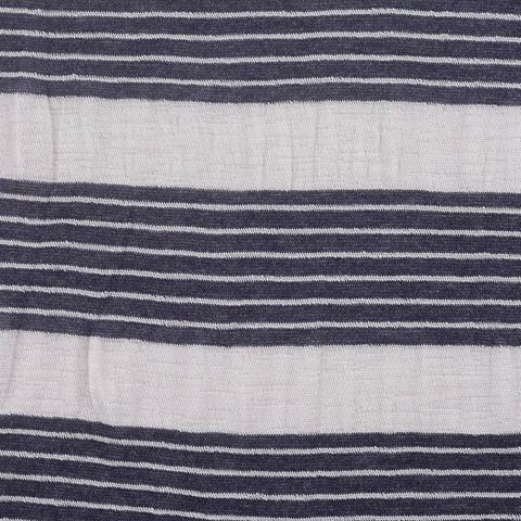 Striped Polyester Viscose Knit Fabric