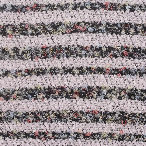 Striped 100% Polyester Bouclé Fabric
