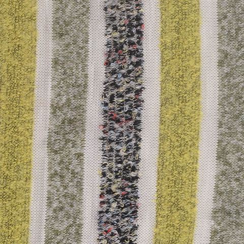 Yellow-Green Vertical-Stripe Chunky Knit, Poly-Acrylic