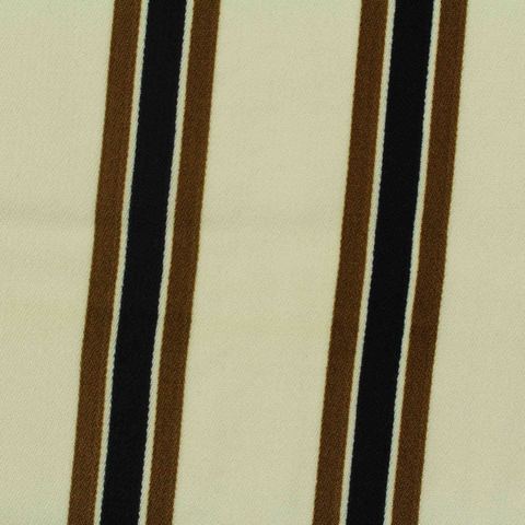 Cream Vertical-Stripe Jacquard, Polyester