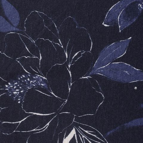 Bold Floral Polyester Stretch Knit Fabric