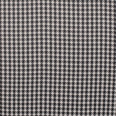 Fine Plaid Polyester Stretch Woven Fabric