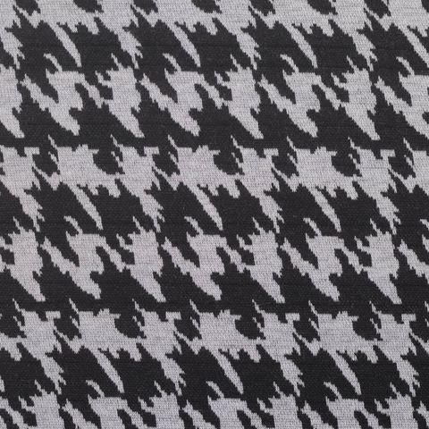 Plaid Polyester Stretch Interlock Knit Fabric