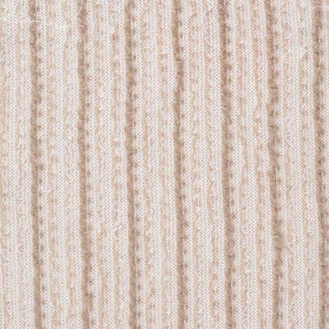Striped Acrylic Polyester Blend Knit Fabric