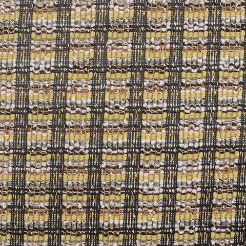 Bold Plaid Polyester Cotton Interlock Knit Fabric