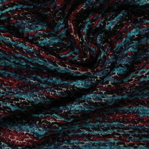 Bold Striped 100% Polyester Chenille Fabric