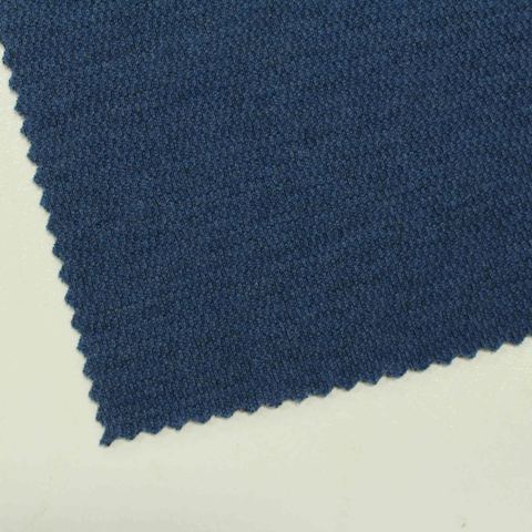 Heathered Blue Marl Knit, Wool-Cotton