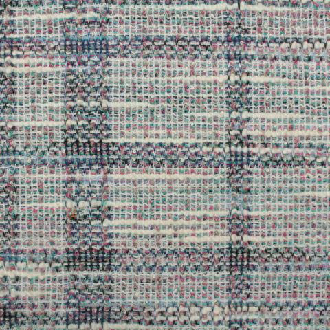 Multicolor Plaid Jacquard, Poly-Cotton