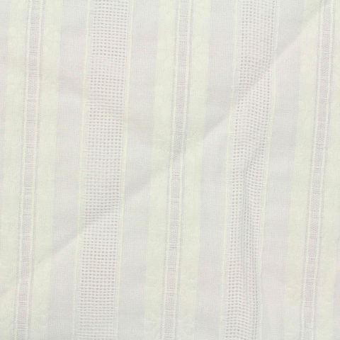 Off-White Vertical-Stripe Jacquard, Cotton-Viscose