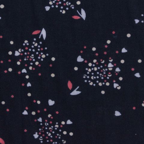 Fine Floral 100% Viscose Woven Fabric