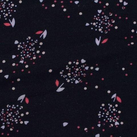 Cream Small-Floral Woven, Viscose