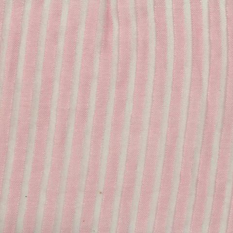 Fine Striped Cotton Polyester Knit Fabric