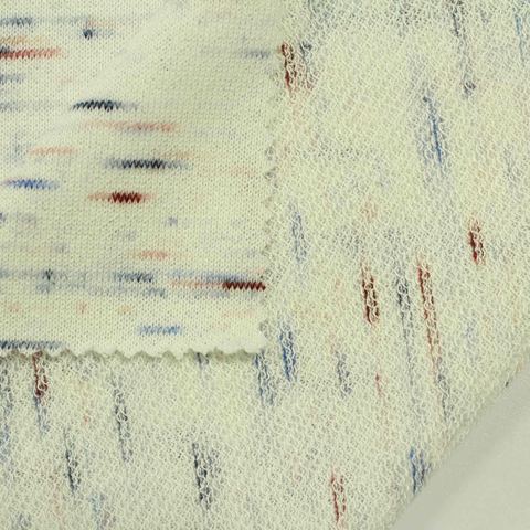 Heather Polyester Viscose French Terry Fabric