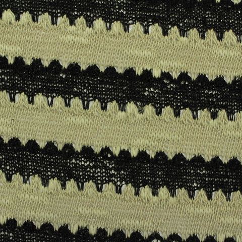 Striped Cotton Polyester Knit Fabric