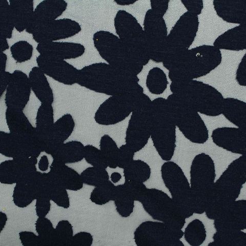 Bold Floral Viscose Polyester Knit Fabric