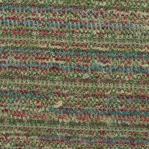 Green Horizontal-Stripe Jacquard, Poly-Acrylic