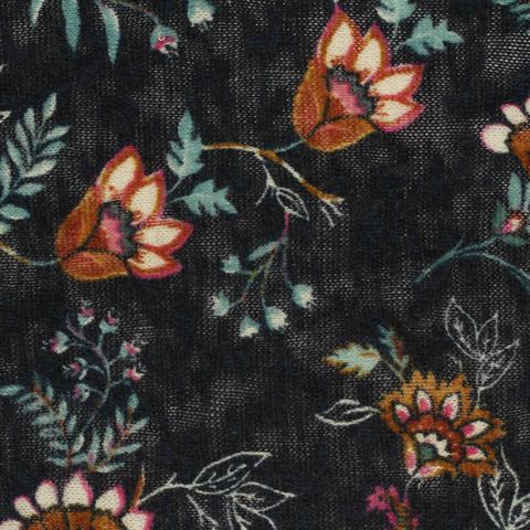 Bold Floral 100% Polyester Knit Fabric