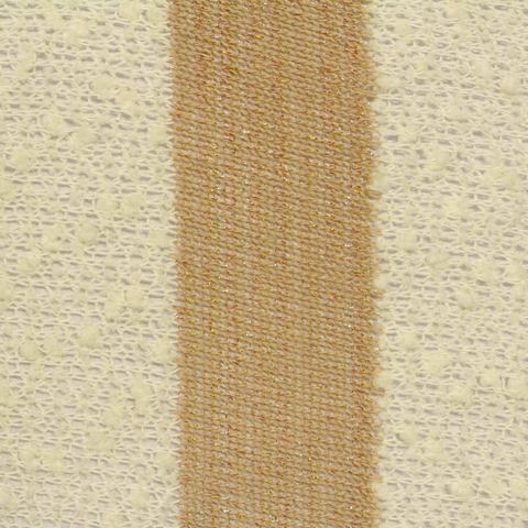 Bold Striped Polyester Viscose Metallic Stretch Chunky Knit Fabric