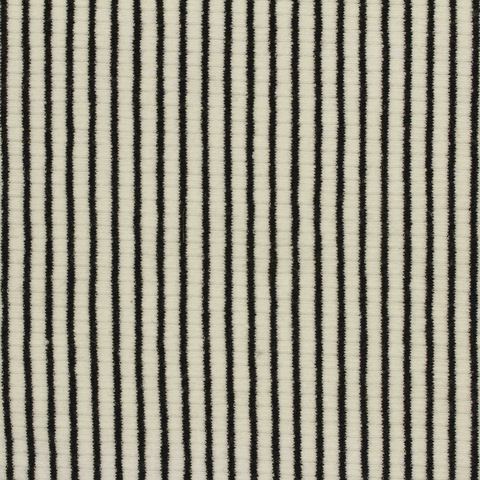 Striped Polyester Cotton Stretch Rib Knit Fabric