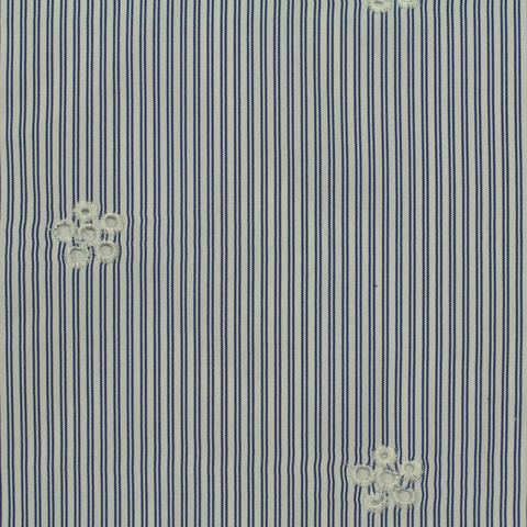 White Floral Woven, Polyester