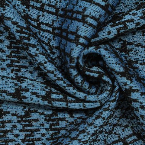 Jacquard Polyester Viscose Stretch Knit Fabric