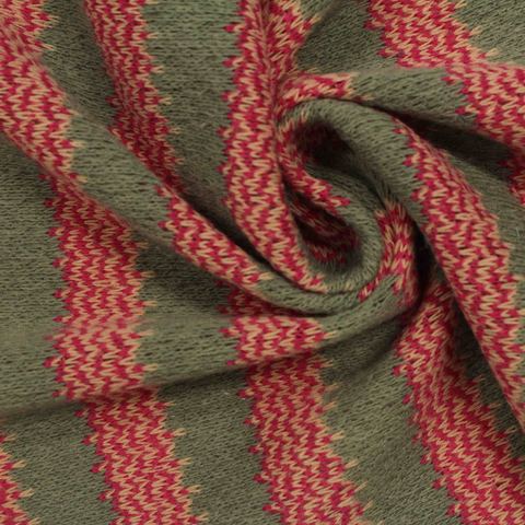 Jacquard Acrylic Polyester Knit Fabric