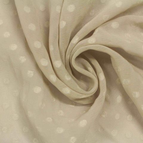 Fine Dotted 100% Polyester Chiffon Fabric