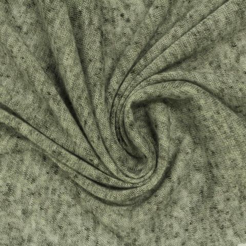 Heather Polyester Linen Jersey Knit Fabric