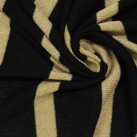 Bold Striped Viscose Stretch Jersey Knit Fabric