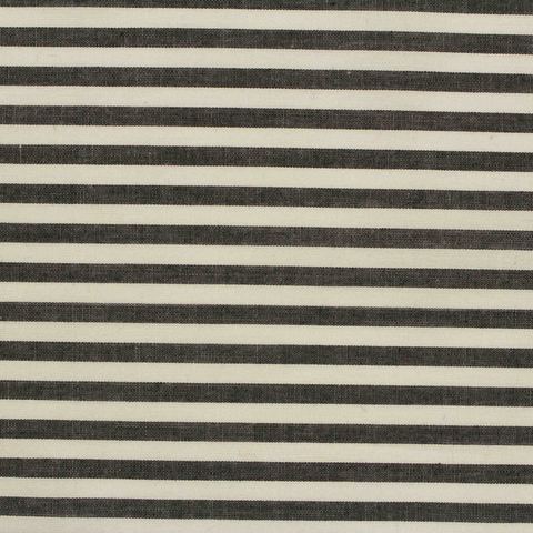Black Horizontal-Stripe Woven, Cotton
