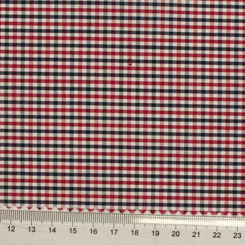 Red Check Woven, Cotton